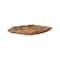 Hello Honey® 12.25" Natural Hand-Carved Scalloped Mango Wood Serving Platter